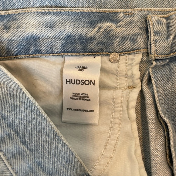 Hudson James Wide Leg Jeans in Iris - Sold at Anthropologie- Light Wash - Picture 11 of 12